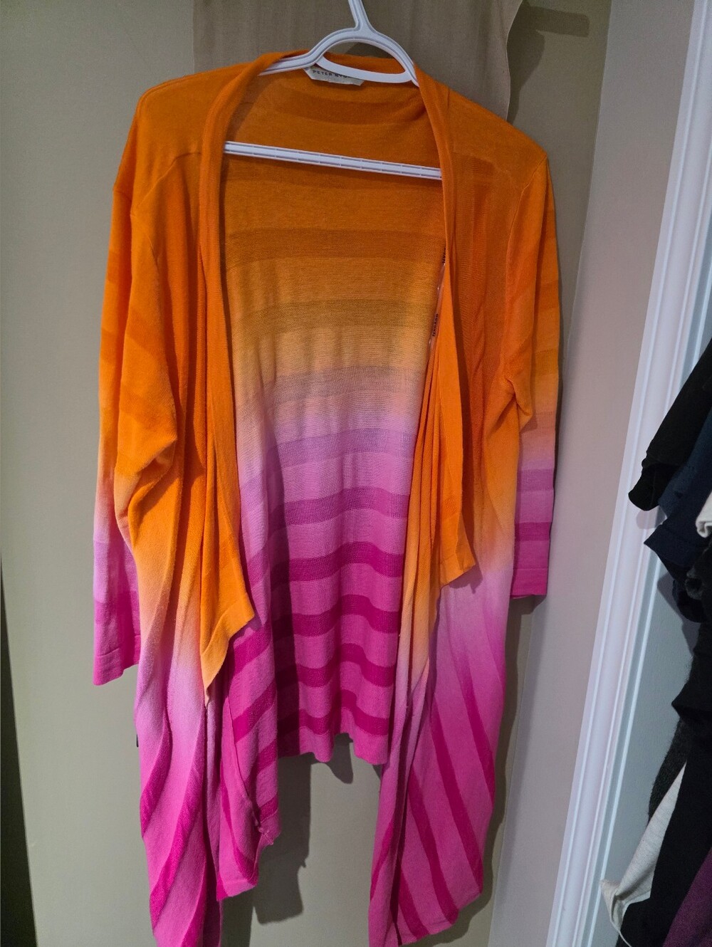 Pink Orange Ombre Cardigan